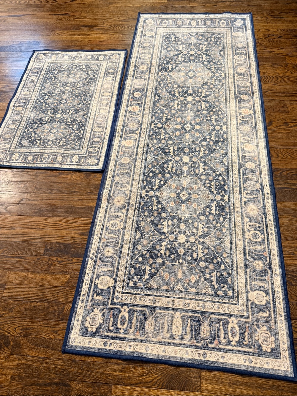 Ruggable Runner and Door Mat Alessia Dusk Blue